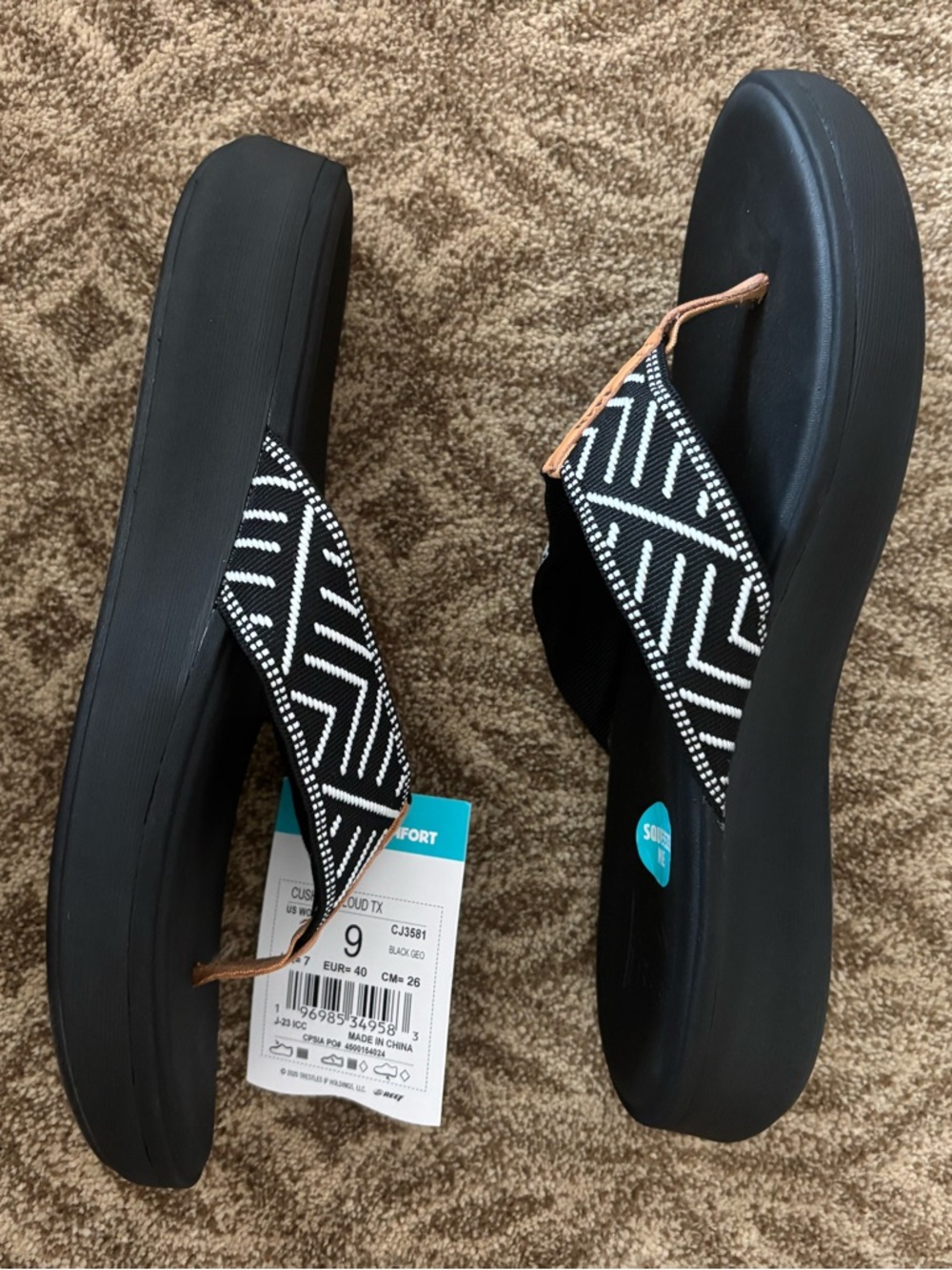 Reef cushion cloud Flip Flops with White and white pattern - Picture 7 of 10